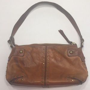 VTG Michael Kors Tan Leather Studded Bag Purse